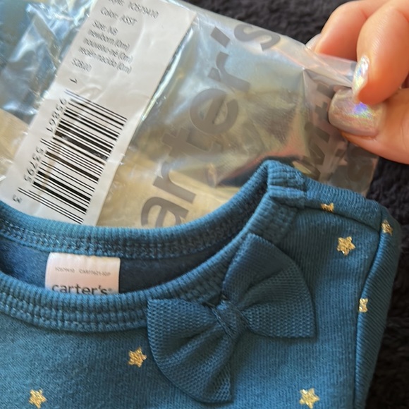 Carter's 2-Piece Peplum Stars Top & Legging Set Newborn Baby & Toddler Girl NWT - Picture 13 of 15